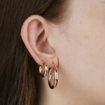 hoops earrings in ear