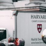 white harvard campus services truck