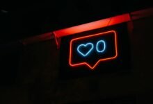 heart and zero neon light signage