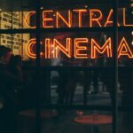 orange central cinema led signage