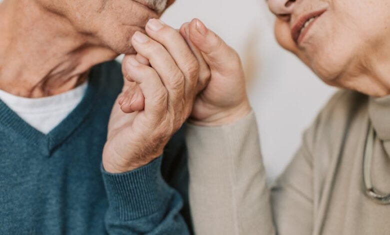 lovely elderly couple