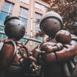 the immigrant family statue in toronto ontario canada