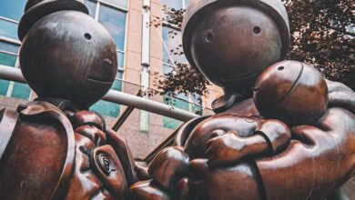 the immigrant family statue in toronto ontario canada