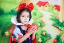 cute girl in princess costume