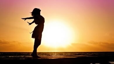 lady in beach silhouette during daytime photography