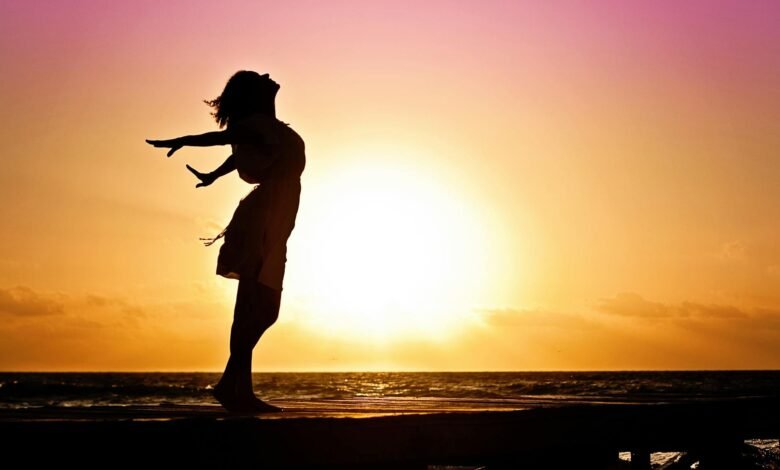 lady in beach silhouette during daytime photography